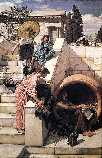 John William Waterhouse Diogenes Norge oil painting art